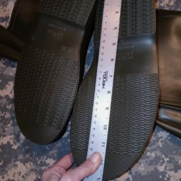 US MILITARY sz12-12.5 OD GREEN RUBBER WATERPROOF OVERBOOTS GALOSHES BOOTS - Picture 10 of 12